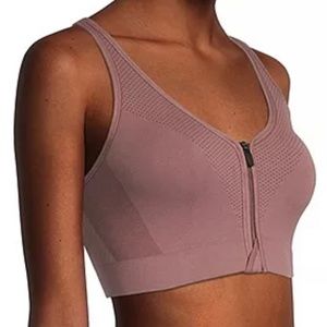 Xersion Women's Rose Taupe Medium Support Sports Bra Size M L